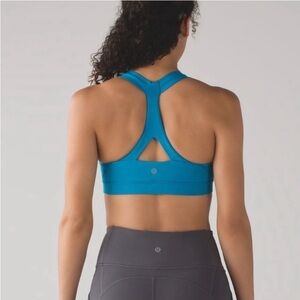 Lululemon Fast Lane Bra in beautiful blue